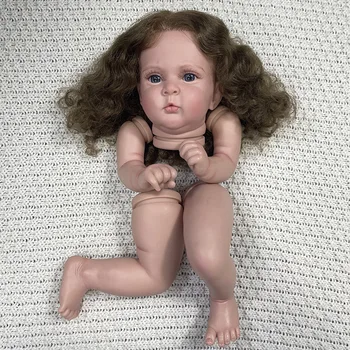 20-дюймовая раскрашенная кукла-Реборн в разобранном виде Джоси с пересадкой корневых волос ручной работы, высококачественные незавершенные детали куклы