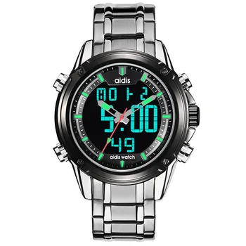 Многофункциональные мужские часы со стальным ремешком, светящиеся водонепроницаемые студенческие спортивные часы на открытом воздухе, военные часы