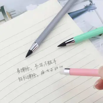 Вечный карандаш, устойчивая к разрыву ручка для письма без ограничений, мини-многоцелевой прочный встроенный карандаш-ластик