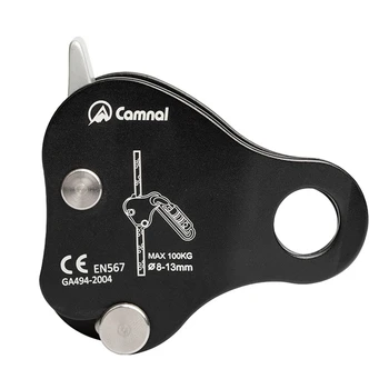 CAMNAL Safety Альпинистское Защитное Приспособление для восхождения 220 ФУНТОВ Альпинистское Защитное устройство Веревочный захват Открытый Альпинистский Такелаж 8-13 мм Веревка
