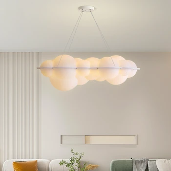 Современные светодиодные подвесные светильники Clouds Скандинавский дизайнерский подвесной светильник из полиэтилена для гостиной, индивидуальные лампы для спальни, домашнее освещение