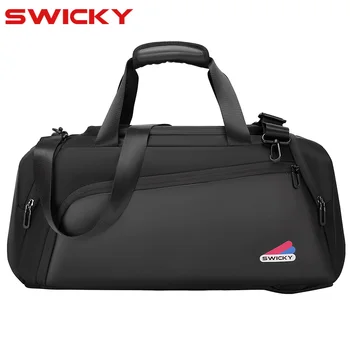 Мужская дорожная сумка SWICKY, многофункциональная дорожная сумка большой емкости, Спортивная сумка для тренажерного зала, багажные рюкзаки для фитнеса