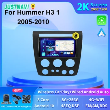 JUSTNAVI 2K Экран Авторадио GPS Навигация Автомобильное Мультимедийное Головное Устройство Для Hummer H3 1 2005 2006 2007 2008 2009 2010 Carplay 4GLTE