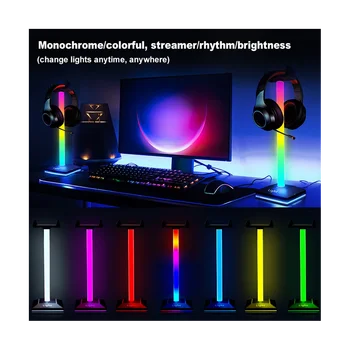 Светящийся RGB кронштейн для наушников, звукосниматель, Атмосферный свет, Многофункциональная вешалка, стойка для игровых гарнитур, Кронштейн для наушников
