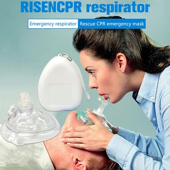 Маска с односторонним дыхательным клапаном для искусственного дыхания, Дыхательная маска для обучения выживанию при искусственном дыхании