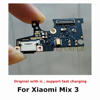 USB-разъем для зарядки, Разъемная плата, гибкий кабель с микрозапчастями для Xiaomi Mi Mix 3