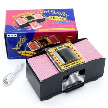 Автоматическая тасовочная машина, электрическая тасовочная машина на батарейках с USB-кабелем, используемая для игры в карты в карточных играх