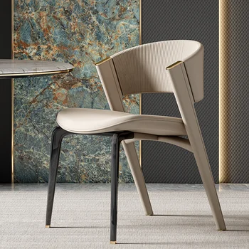 Роскошное Скандинавское обеденное кресло, кожаное кресло для ожидания, эргономичный комод, Европейское напольное кресло Regale Makeup Lounge Sillas Мебель для дома