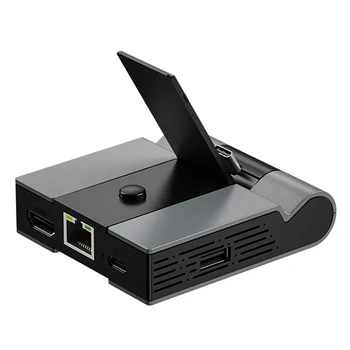 Игровая Док-станция Для Nintendo Switch USB 2.0 Hub USB C Концентратор С Гигабитным Ethernet 4K HD HDMI-Совместимым Адаптером A