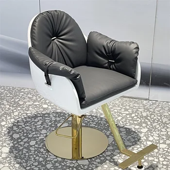Роскошное Портативное Парикмахерское кресло Портативного дизайна для парикмахерской красоты, Вращающееся Парикмахерское кресло в стиле ретро, Мебель для салона Silla De Barbero