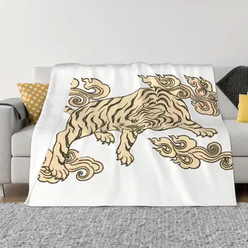 Одеяло Amimal, Фланелевое украшение, Тибетский тигр Гаруда, Портативное домашнее покрывало