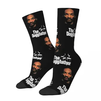 Уютные мужские носки Snoop Dogg Tha Doggfather, теплые спортивные носки в стиле хип-хоп, весна, осень, Зима, идея подарка