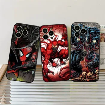 Чехол для телефона S-SpidermanS для iphone 15ProMax 14 11 13 12 Pro Xs Max Mini Xr X 7 8 6 6s Plus Shell Coque