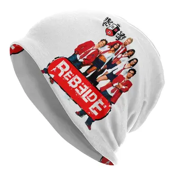 Rebelde Мексиканская телевизионная шляпа-капот Осень-зима Лыжные тюбетейки Шапочки-ушанки Rbd для мужчин и женщин Теплые шапки двойного назначения