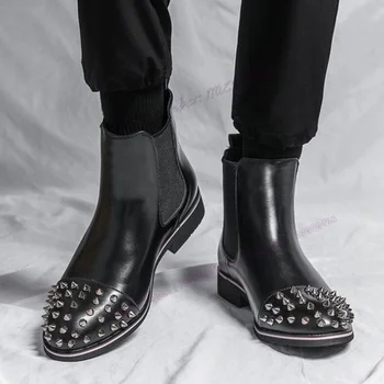 Черные Мужские ботинки 