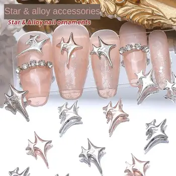 Звездные украшения для ногтей, Уникальное ослепительное украшение для маникюра с кристаллами, универсальные привлекательные аксессуары для ногтей, Долговечные Модные