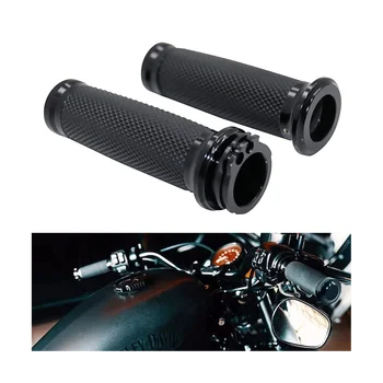 Универсальные 1 дюймовые 25 мм Ручные Захваты Мотоциклетная Ручка Руль для Harley Touring Sportster 883 1200 XR для Suzuki Черный