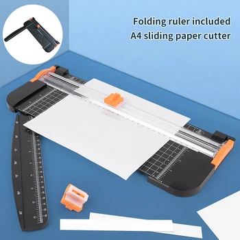 Портативный Триммер для бумаги формата А4, машина для резки бумаги, длина резки 12,2 дюйма для крафт-бумаги, ламинированной бумаги с фотокарточками