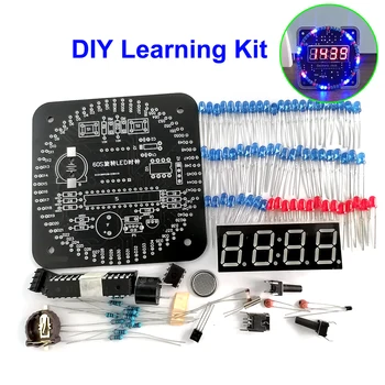 Вращающийся Светодиодный Будильник Kit 51 SCM Learning Board DS1302