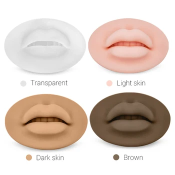 Многоразовые силиконовые губы 3D Practice для перманентного макияжа, татуировки, эластичности человеческих губ, микроблейдинга, PMU, для начинающих, тренировка