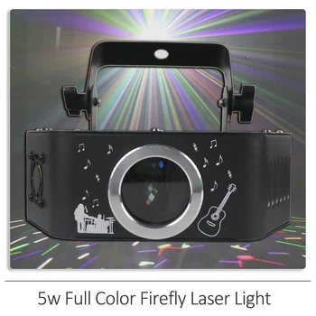 YUER 5w Красочный Лазерный Проектор Firefly Laser Light Для DJ Bar Disco Party Club DMX Indoor Christmas Lighting Stage Effect Lights