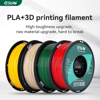 eSUN PLA Нить накаливания для 3D-принтера PLA + Нить накаливания 1,75 мм Точность размеров +/-0,03 мм 1 кг (2,2 фунта) Катушка Материала для 3D-печати