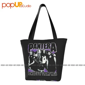 Видео группы Pantera Vulgar, фото ковбоев из ада, дорожные сумки, удобная сумка для покупок, экологичная.