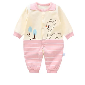 Пижама для маленьких девочек, комбинезон, хлопковый комбинезон для мальчиков, детская одежда с героями мультфильмов, одежда для младенцев с длинным рукавом 0-12 м
