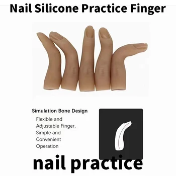 Инструмент для макияжа, Обучение искусству маникюра, Накладные пальцы, Натуральные кончики ногтей, Маникюр, Оптовая Продажа, Практическая модель, Силиконовый дисплей для ногтей