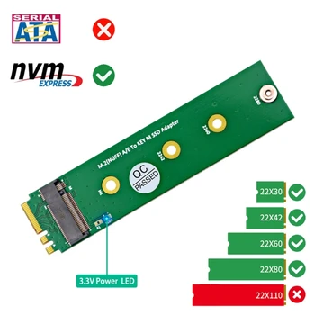 Разъем M.2 A / E KEY-M Для Подключения карты адаптера M.2 NVME NGFF К Карте расширения KEY-M Адаптер Расширения порта Nvme SSD для ПК