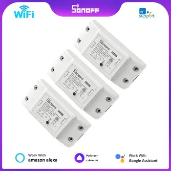 Модуль Wi-Fi Switch SONOFF Basic R2 Таймер умного дома Выключатель света Универсальный переключатель DIY Работает с приложением Ewelink Alexa Google Home