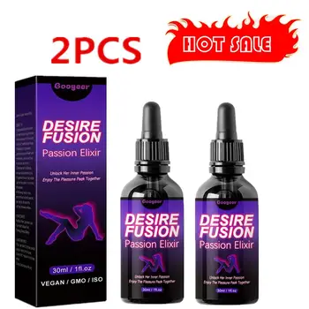 2шт Desire Fusion Passion Elxir, усилитель либидо для женщин, повышение уверенности в себе, Повышение привлекательности, разжигание искры любви