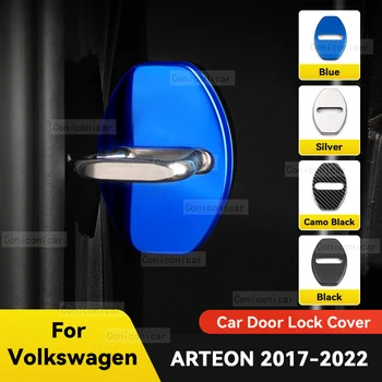 Украшение дверного замка автомобиля, защитная крышка, флаги, эмблема, корпус из нержавеющей стали для Volkswagen Arteon VW 2017-2022, Автоаксессуары