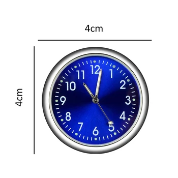 Светящиеся часы с автоматическим датчиком Мини-автомобильные часы с зажимом для выпуска воздуха, часы для стайлинга автомобильных аксессуаров, интерьера