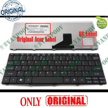 Новая клавиатура для ноутбука Acer Aspire One 532H AO532H 521 D255 D260 D270, для Gateway LT21 Черная Версия для США V111102AS1