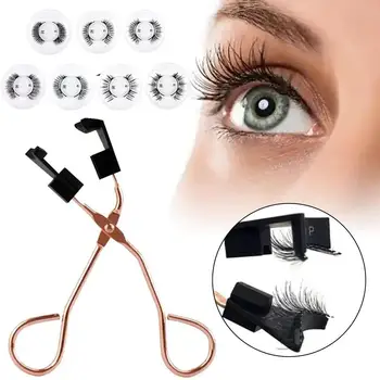 Накладные ресницы с магнитами, Прозрачные накладные ресницы с натуральным магнитом, 3D Запатентованный макияж для глаз с накладными ресницами для женщин