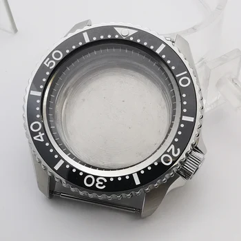 корпус часов с керамическим безелем из стерильного сапфирового стекла 41 мм, черный, синий, зеленый, кольцо chapter, подходит для механизма NH35 NH36
