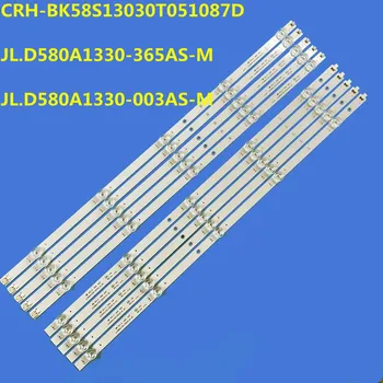 10 компл. светодиодной ленты для JL.D580A1330-365AS-M-V0.2 JL.D580A1330-003AS-M 58V1A 58R6000FM 58R6E 58H6570G 58H6550E 58G6550E HD580S1U02