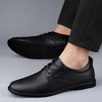 мужская деловая обувь, оксфорды на шнуровке, классические мужские туфли для свадебной вечеринки, повседневная деловая обувь, официальная офисная рабочая обувь для мужчин