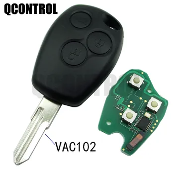 QCONTROL Автомобильный Дистанционный Ключ Подходит для Renault Megane Modus Clio Kangoo Logan Sandero Duster PCF7946/PCF7947/7A с чипом VAC102 blades