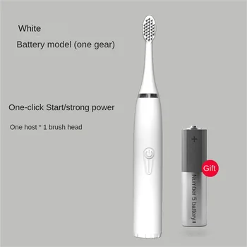 Детская электрическая зубная щетка С насадкой Value, перезаряжаемая Ipx7, водонепроницаемая, мощная, белая, звуковая