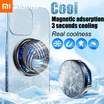Кулер для мобильного телефона Xiaomi, Магнитный полупроводниковый радиатор охлаждения, система охлаждения для игр, вентилятор быстрого охлаждения для телефона, планшета.