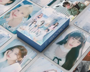 55шт Фотокарточек Kpop IVE Новый Альбом A Fairy's Wish Lomo Card Поздравления с сезоном 2024 года HD Печатная Открытка Wonyoung REI LIZ Fan Gift