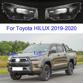 Стекло фары автомобиля для Toyota Hilux 2019 2020 Корпус фары Прозрачная крышка объектива из ПВХ Автомобильные аксессуары Сменный абажур