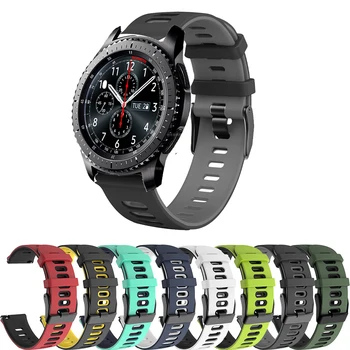 Для Samsung Galaxy Watch 3 45 мм SM-R840 Ремешок Силиконовый Браслет 22 мм Galaxy Watch 46 мм/Gear S3 Ремешки Для Наручных Часов Браслет ремешок