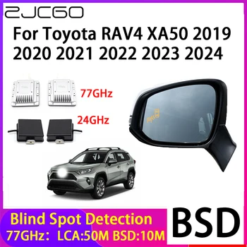 ZJCGO Система Обнаружения Слепых Зон Автомобиля BSD Зеркальная Система Обнаружения Заднего Радара Toyota RAV4 XA50 2019 2020 2021 2022 2023 2024