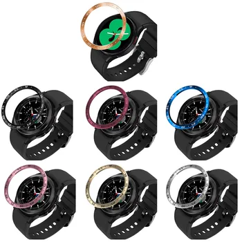 Браслеты по Индивидуальному заказу Подходят для samsung Galaxy Watch 4 40 мм Клейкая рамка Кольцевая Крышка Защита от Царапин Нержавеющая сталь