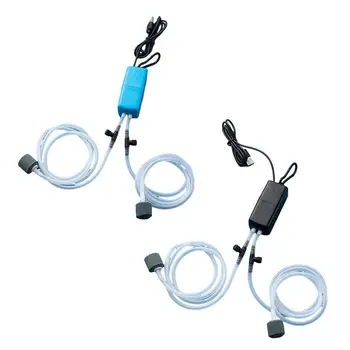 Комплект воздушного насоса для мини-аквариума, кислородный насос с воздушным камнем, Бесшумный высокоэффективный USB-фильтр для аквариума, Аксессуары для аквариума