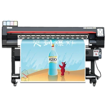 Высокоскоростной широкоформатный цифровой струйный принтер для сублимации ткани с головками XP600 для ярких отпечатков