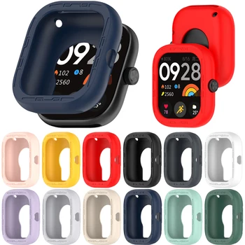 Силиконовый Ремешок Для Часов Xiaomi Redmi Watch4, Мягкий Сменный Чехол Для Смарт-Часов, Противоударные Противоскользящие Аксессуары, Чехол-накладка